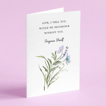 Night and Day - 'Impossible Without You' Literary Quote Card