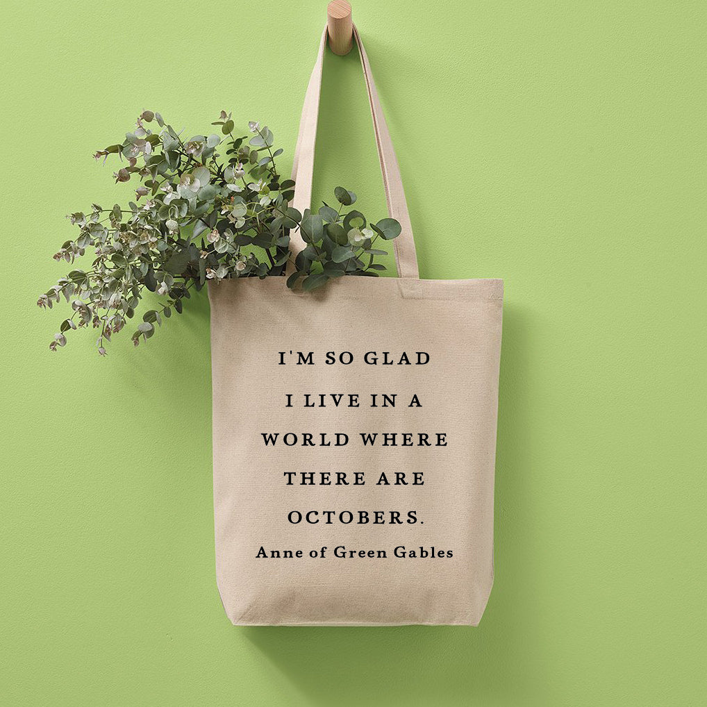 A World Where There Are Octobers Recycled Cotton Tote Bag