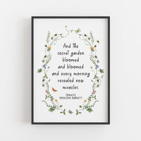 The Secret Garden - 'Bloomed And Bloomed' Literary Print