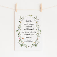 The Secret Garden - 'Bloomed And Bloomed' Literary Print