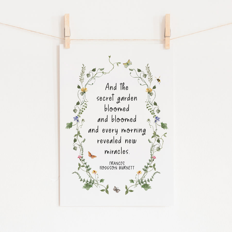 The Secret Garden - 'Bloomed And Bloomed' Literary Print