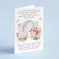 The Secret Garden - 'A Strange New Thing' Literary Quote Card