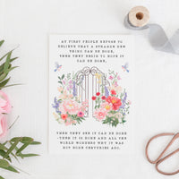 The Secret Garden - 'A Strange New Thing' Literary Quote Card