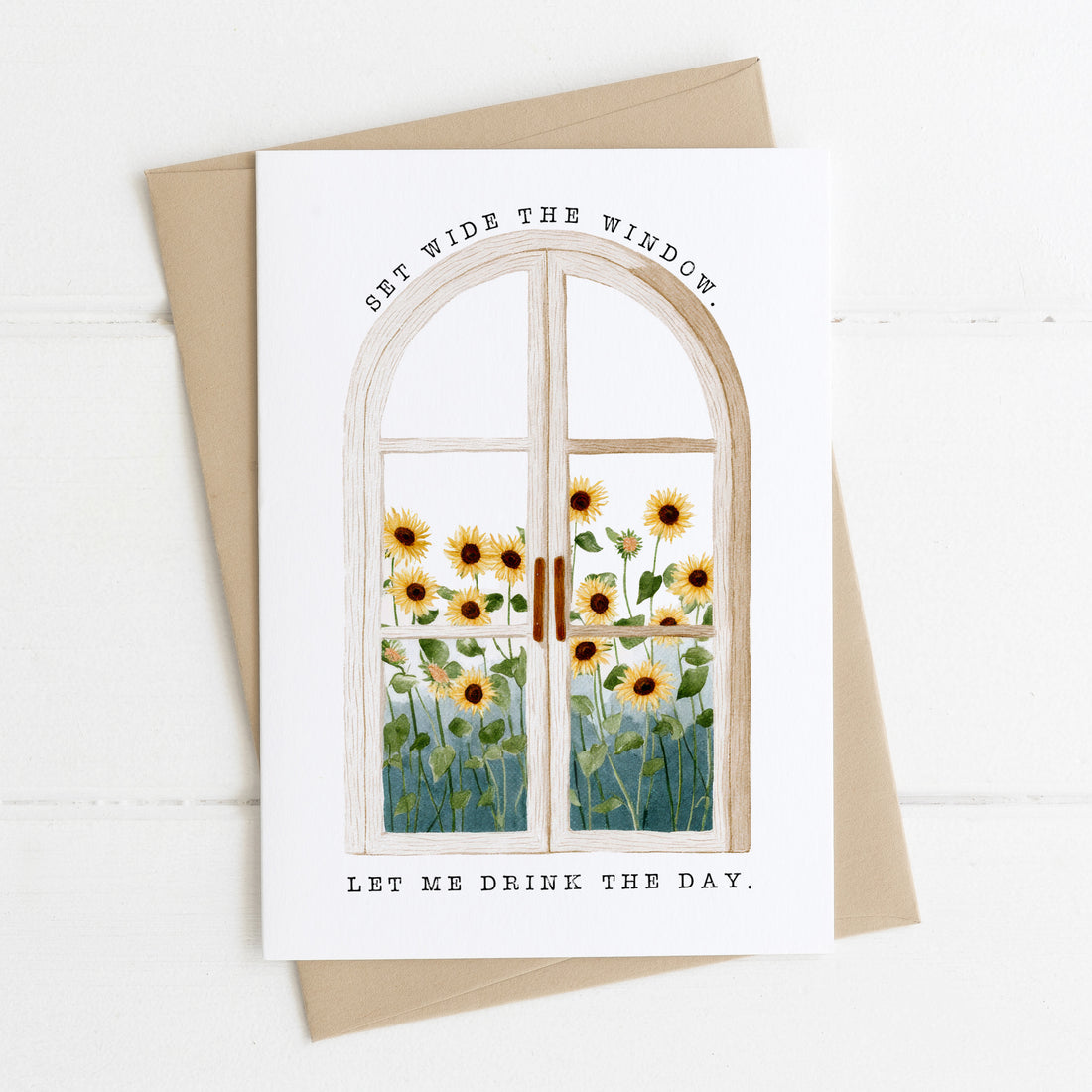 Set Wide The Window - Edith Wharton Literary Quote Card