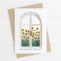 Set Wide The Window - Edith Wharton Literary Quote Card