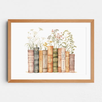 Shakespeare Book Stack Print