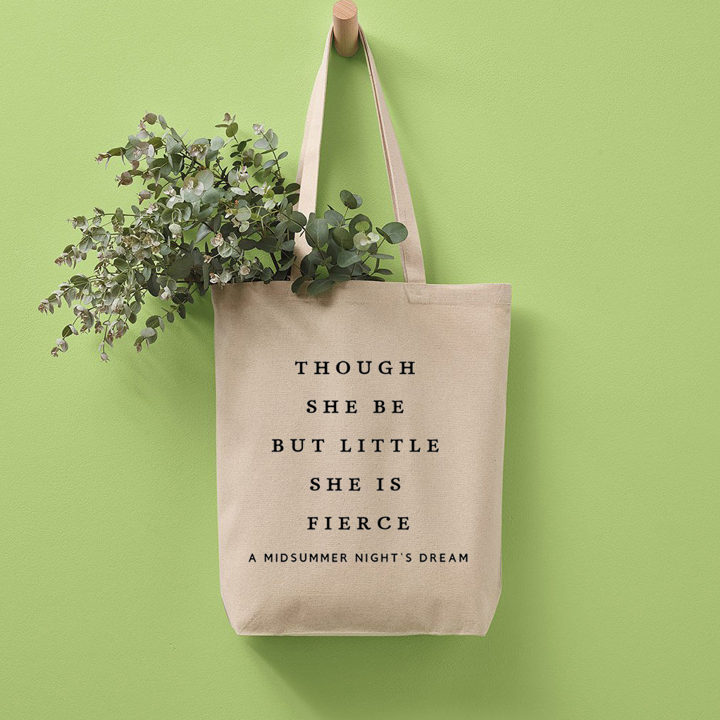 She Is Fierce Recycled Cotton Tote Bag