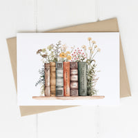 Virginia Woolf Book Stack Card