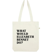 What Would Elizabeth Bennet Do? Recycled Tote Bag