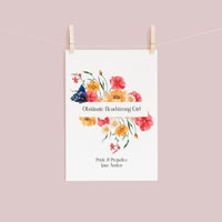 Jane Austen Floral Postcard Set