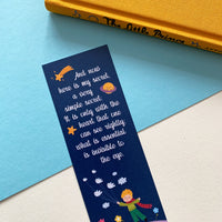 The Little Prince - 'What Is Essential' Bookmark