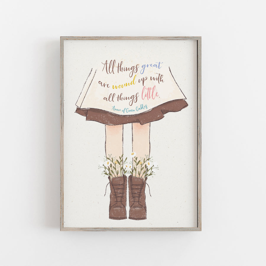 Anne of Green Gables - 'All Things Great' Print