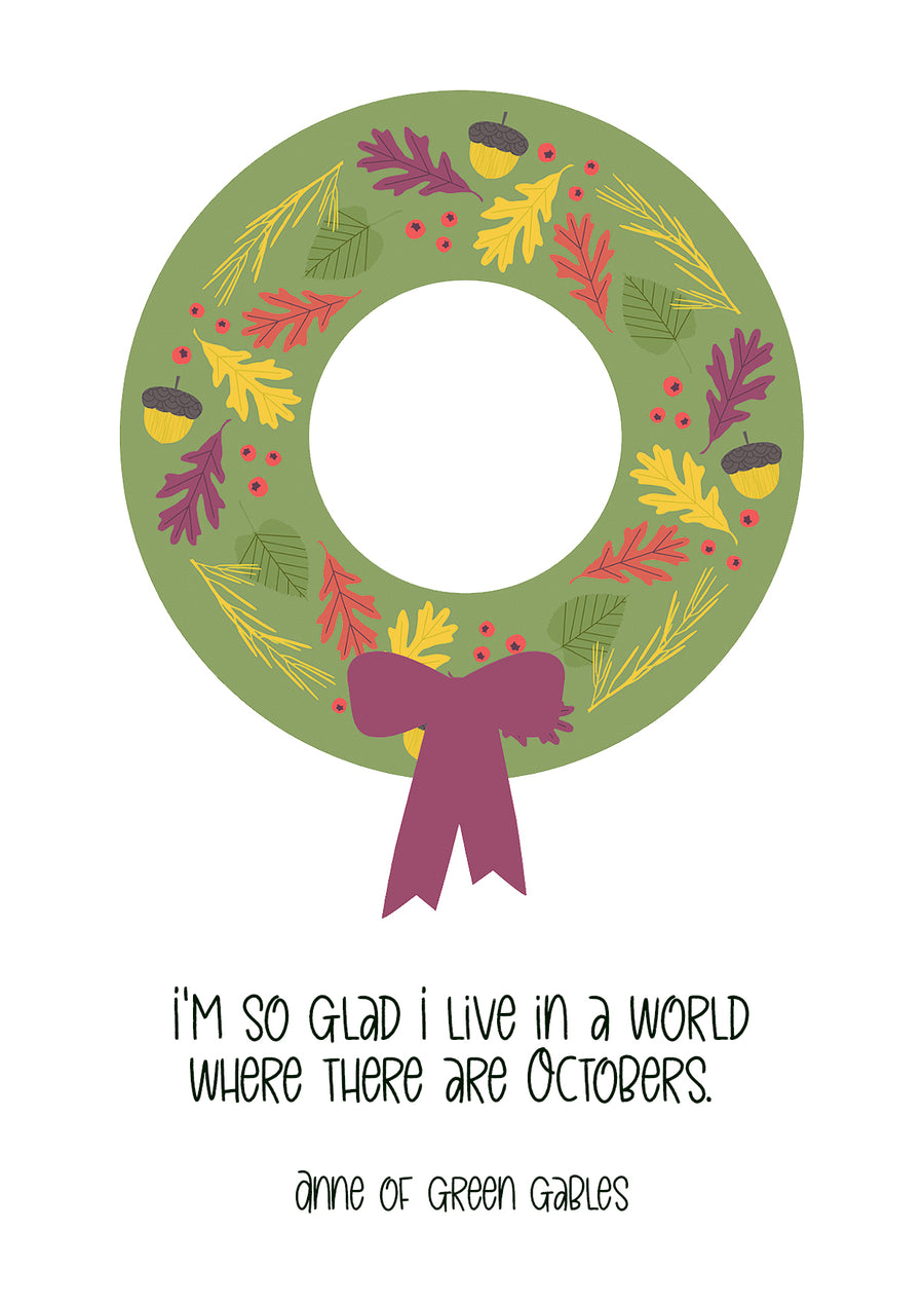 Anne of Green Gables - 'A World Where There Are Octobers' Postcard