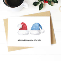 Santa Hats Christmas Card