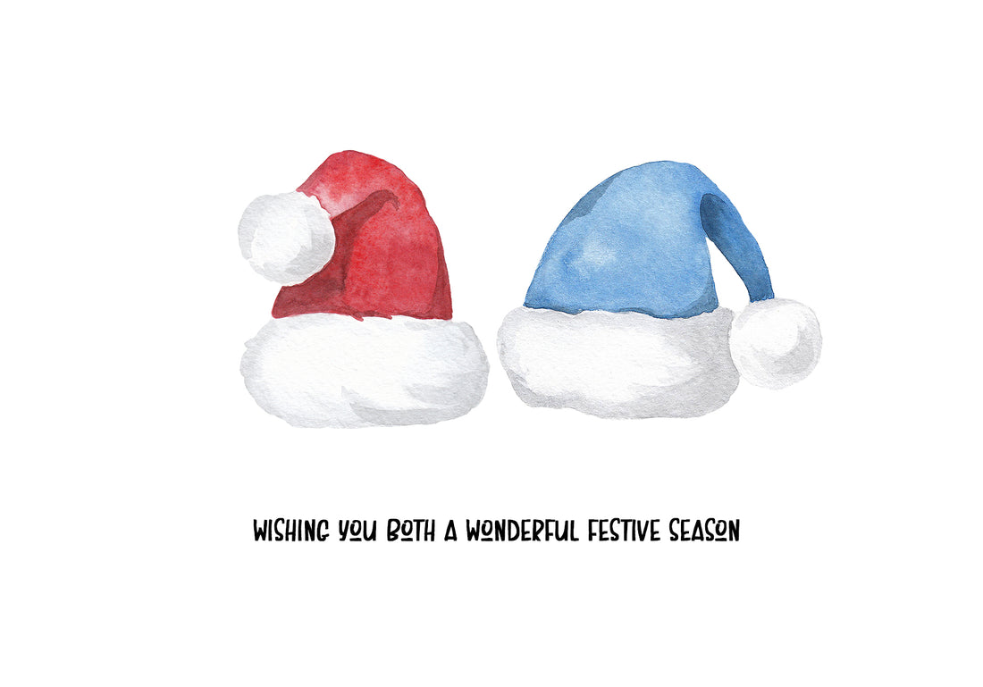 Santa Hats Christmas Card