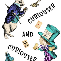Alice's Adventures In Wonderland - 'Curiouser & Curiouser' Literary Quote Card
