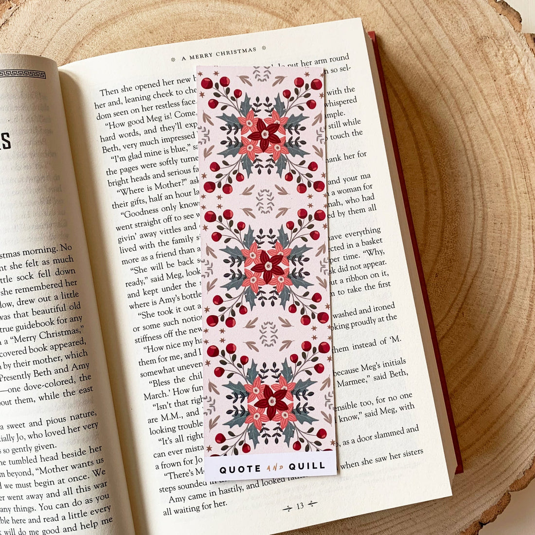 Festive Literary Quote Bookmarks