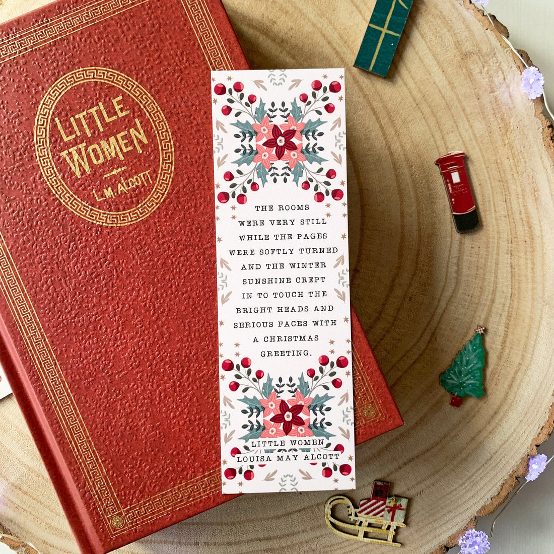 Festive Literary Quote Bookmarks