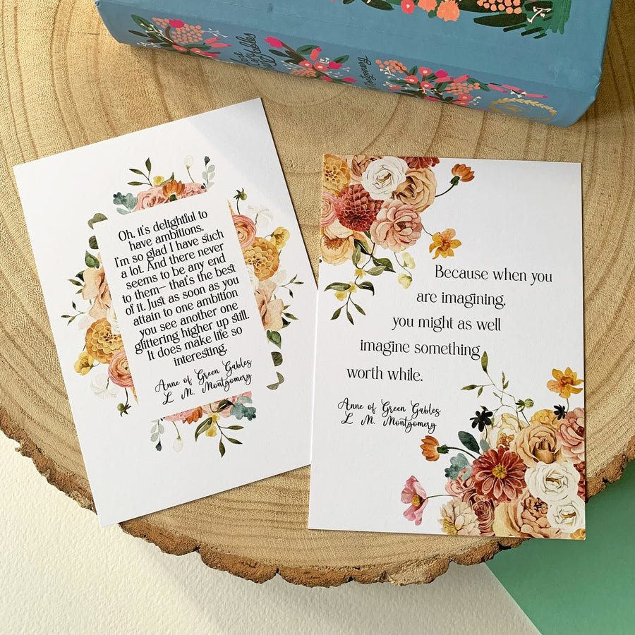 Anne of Green Gables Floral Postcards