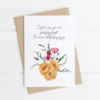 Virginia Woolf - 'I'm Never Not Thinking Of You' Literary Quote Card