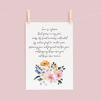Little Men - 'Love Is A Flower' Literary Quote Card