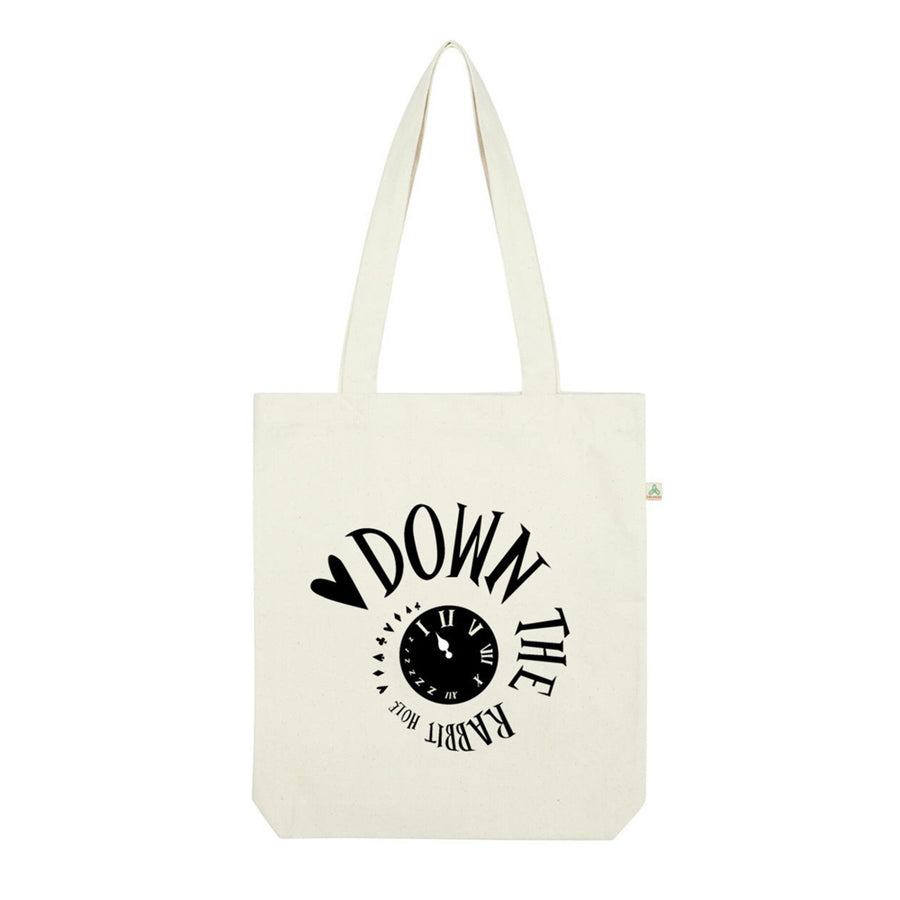 Alice In Wonderland - 'Down The Rabbit Hole' Recycled Tote Bag