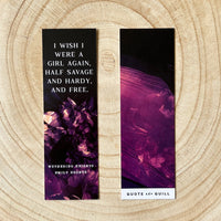 Wuthering Heights - 'Half Savage and Hardy and Free' Bookmark