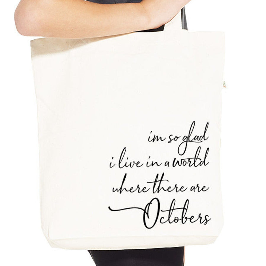 Anne of Green Gables - 'A World Where There Are Octobers' Recycled Tote Bag