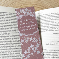Jane Austen - 'If A Book Is Well Written' Bookmark