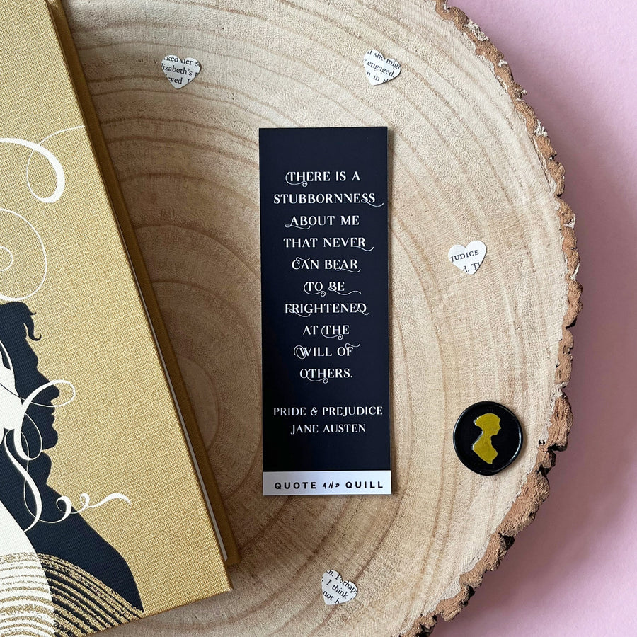 Pride and Prejudice Rose Gold Foil Bookmarks