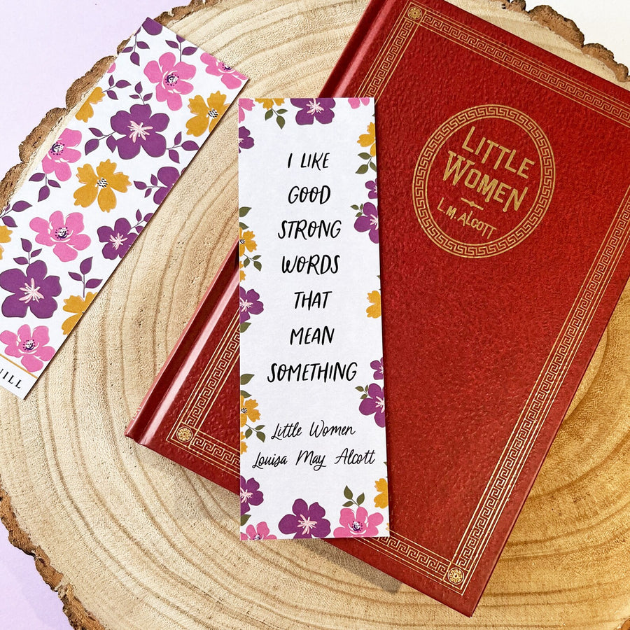 Little Women - 'Good Strong Words' Bookmark
