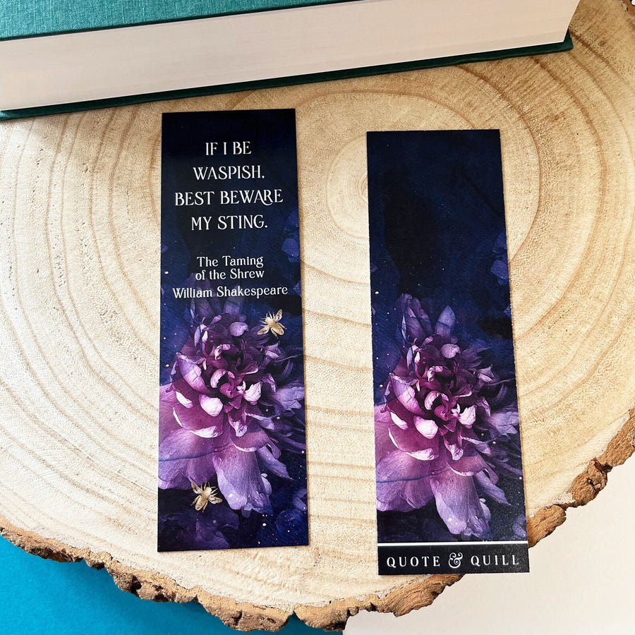 The Taming of the Shrew - 'If I Be Waspish' Bookmark