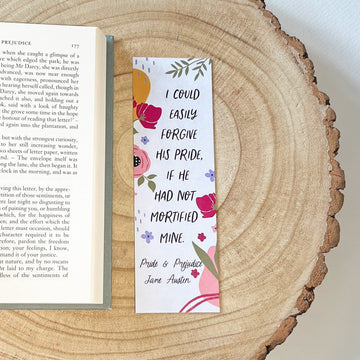 Pride and Prejudice - 'Easily Forgive His Pride' Bookmark