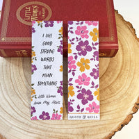 Little Women - 'Good Strong Words' Bookmark