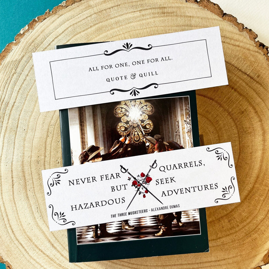 The Three Musketeers - 'Never Fear Quarrels' Bookmark