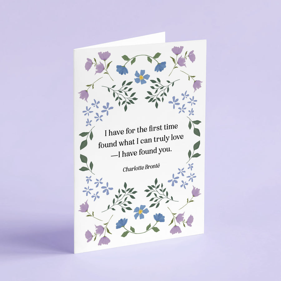 Jane Eyre - 'What I Can Truly Love' Literary Quote Card