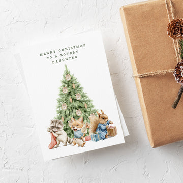 Children's Christmas Card - Personalised Relation