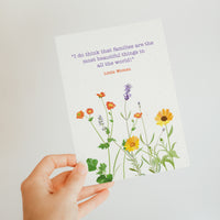 Little Women - 'Families Are The Most Beautiful Things' Postcard